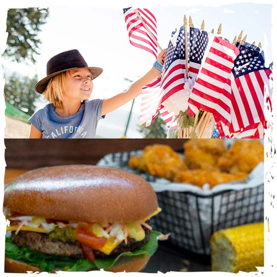 american food party - burgers en fried chicken